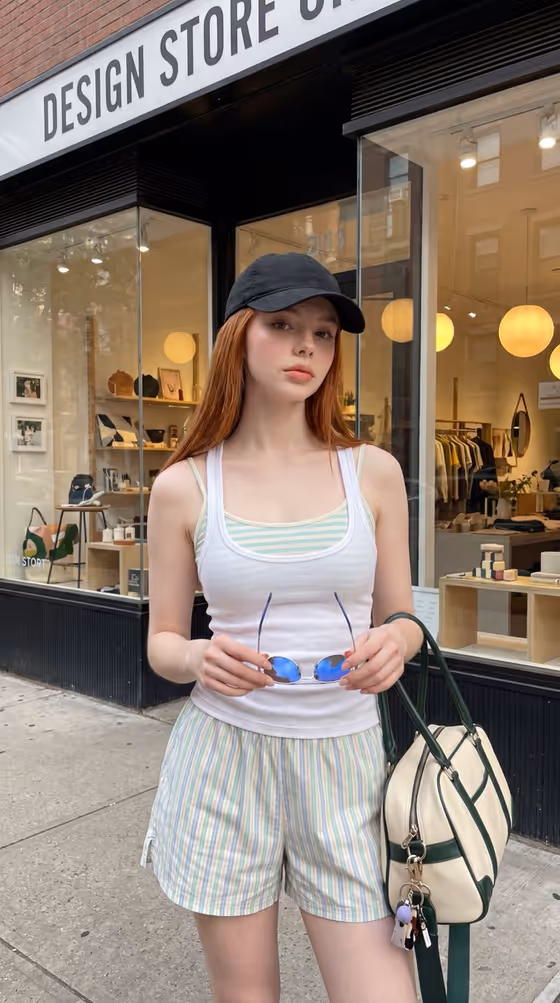 Urban Summer Streetwear Fashion Portrait template result