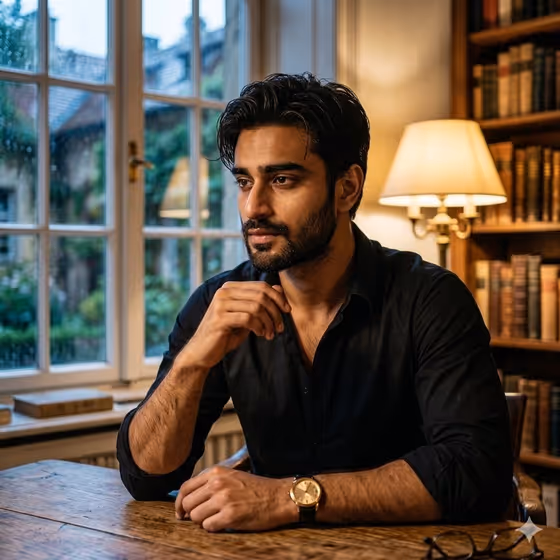 Chiaroscuro Library Portrait
