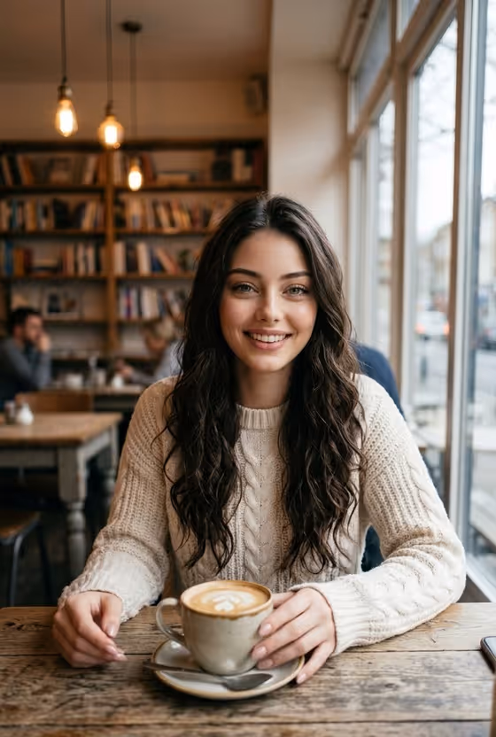 Candid Cafe Portrait template result