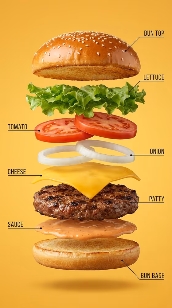 Exploded Food Stack