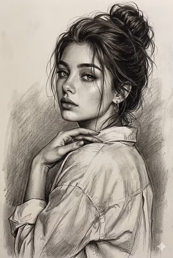 Multi-Medium Portrait Study