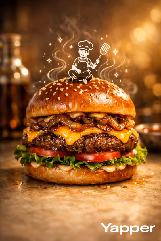 Chef-Topped Food Ad
