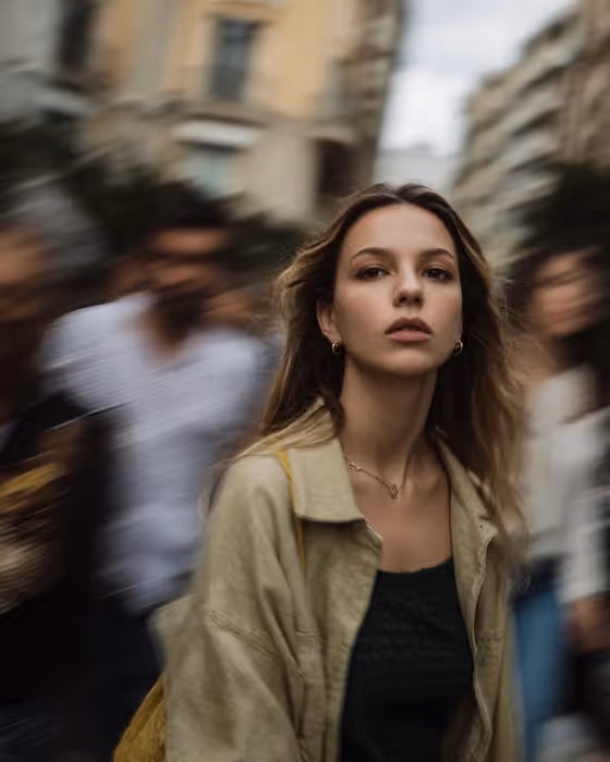 Motion Blur Portrait template result