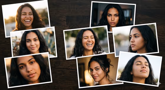 Portrait Photo Collage template result