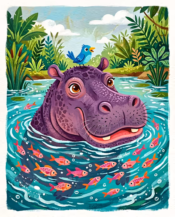 Whimsical Pond Friend