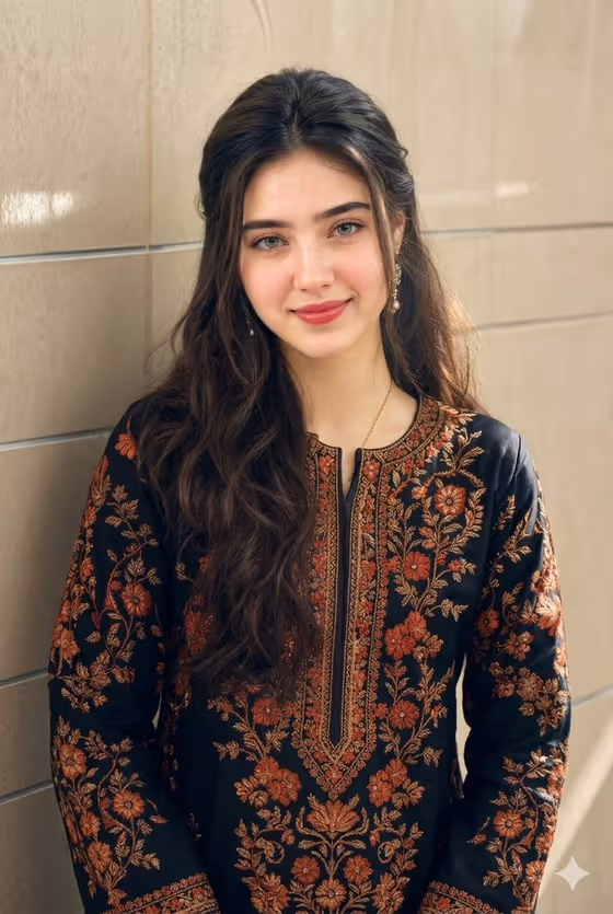 Ethnic Floral Dress Portrait template result