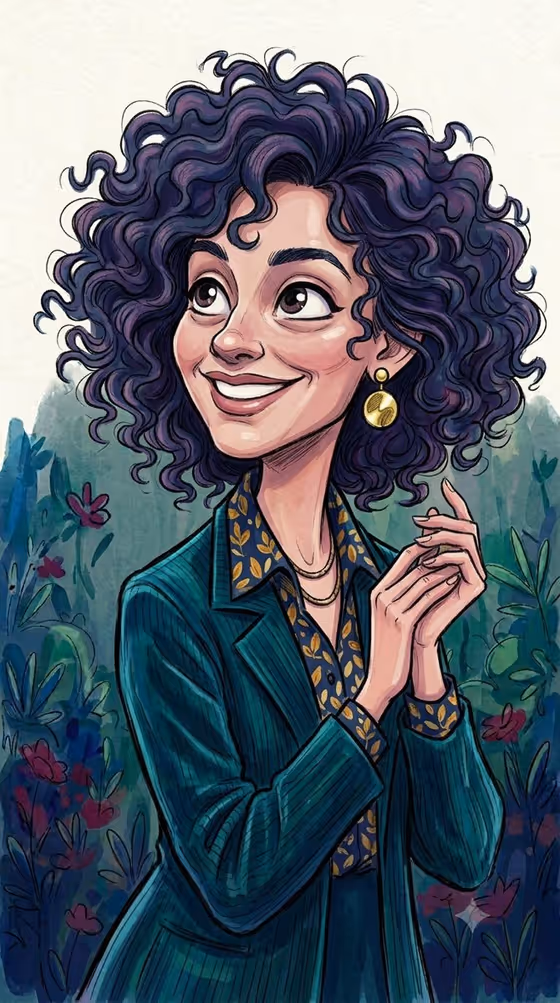 Watercolor Caricature Portrait