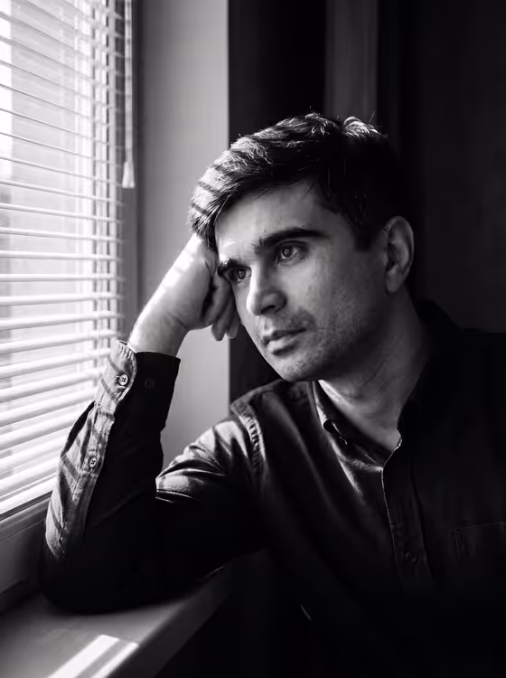 Moody Black and White Portrait template result