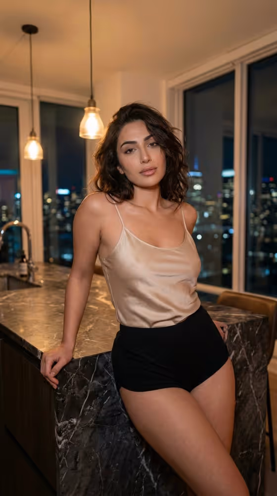 Late-Night Kitchen Portrait