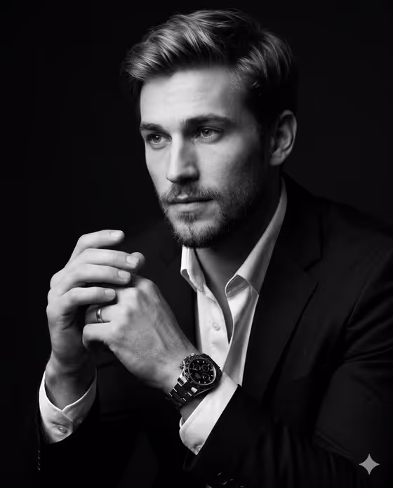Chiaroscuro Portrait template result