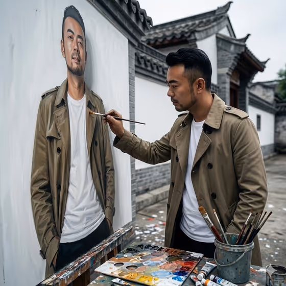 Self-Portrait Mural