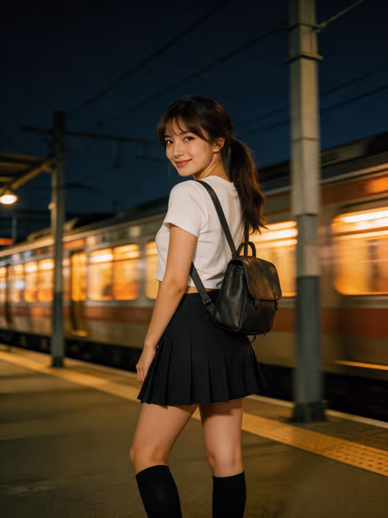 Vintage Train Portrait