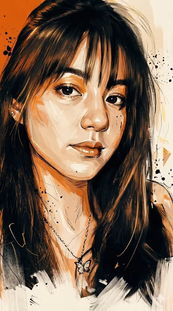 Cinematic Tactical Sketch Portrait template result
