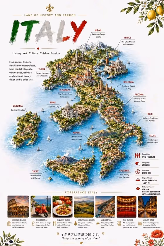 3D Travel Infographic Map template result