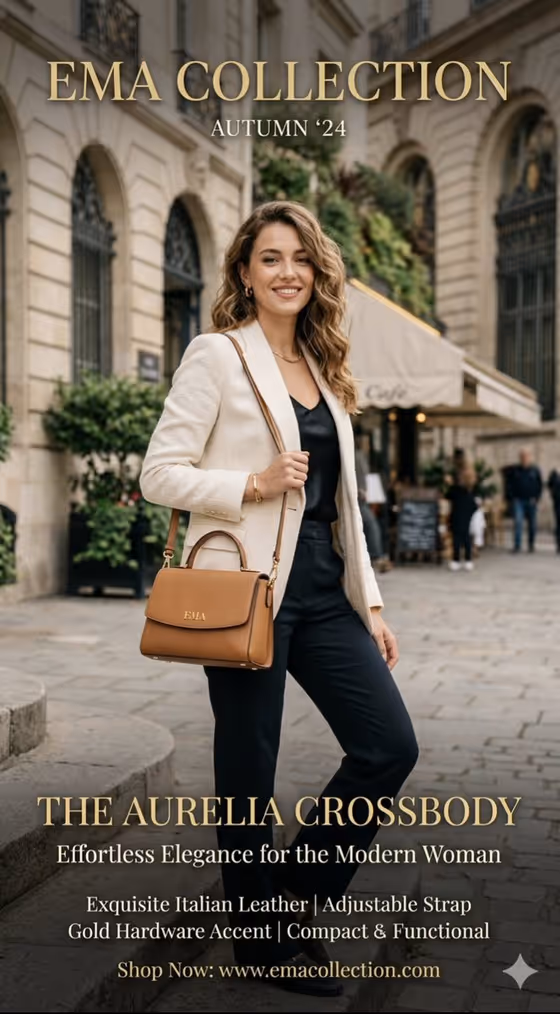 Parisian Fashion Ad template result