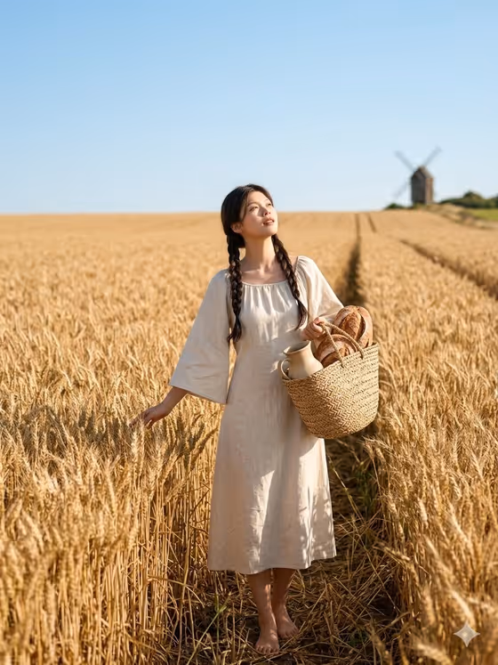 Cottagecore Wheat Field Serenity template result