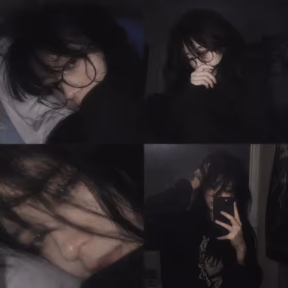 Dark Grunge Emo Girl Collage
