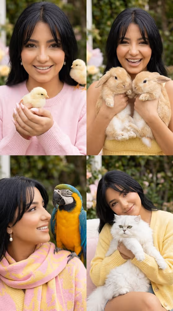 Pastel Animal Grid