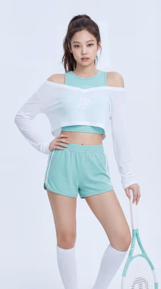 Pastel Tennis Portrait