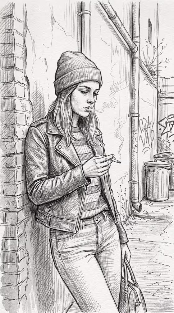 Alley Sketch Portrait
