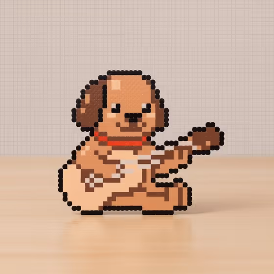 Finished Bead Craft template result