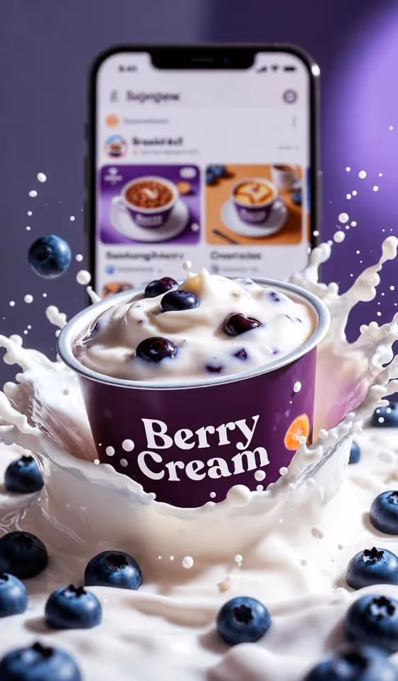 Yogurt Splash Ad