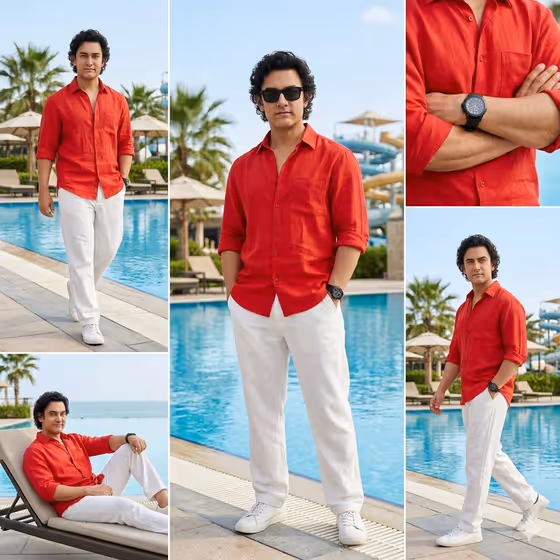 Resort Fashion Collage