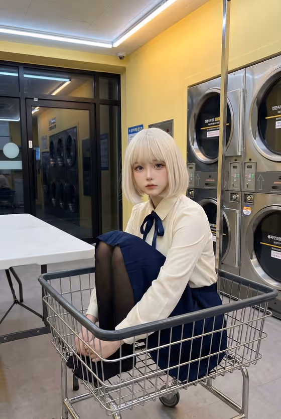 Laundry Cart Cosplay