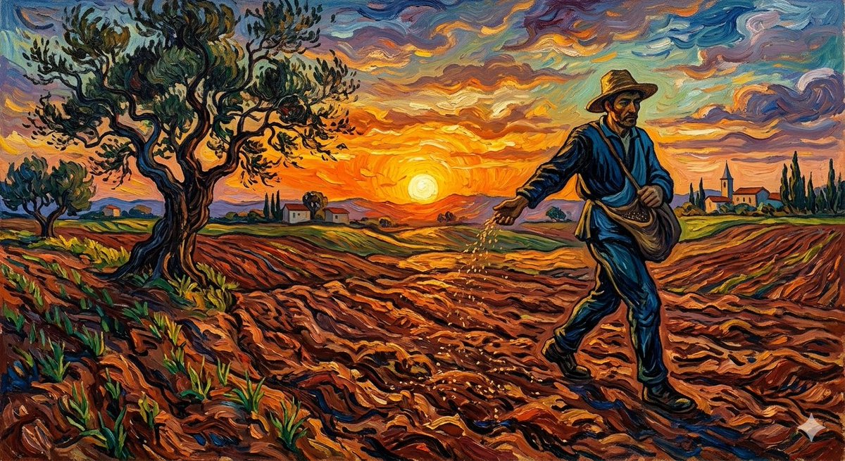 Van Gogh Sower Style