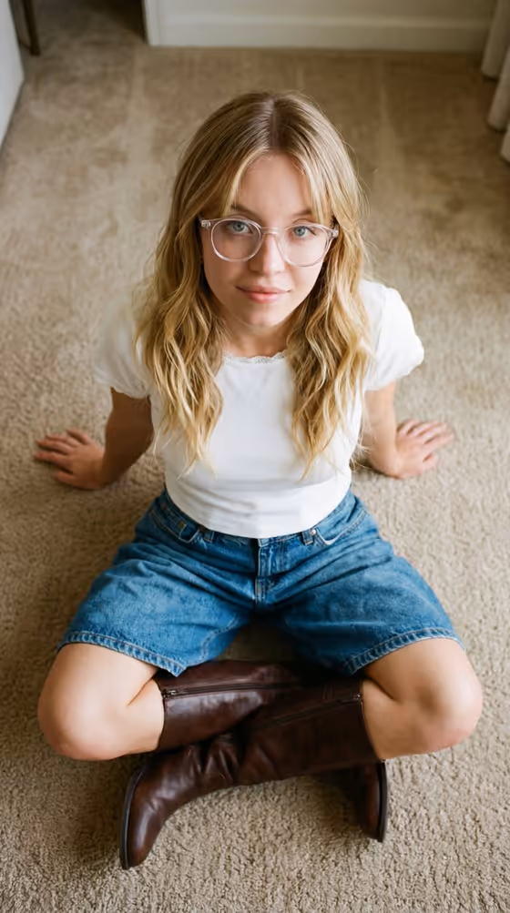 90s Inspired Overhead Portrait