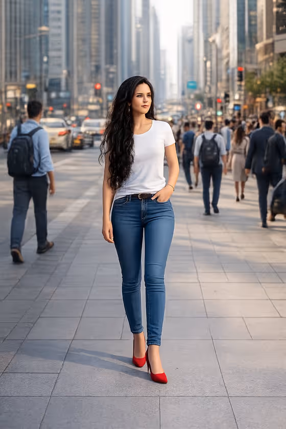 Urban Street Portrait template result