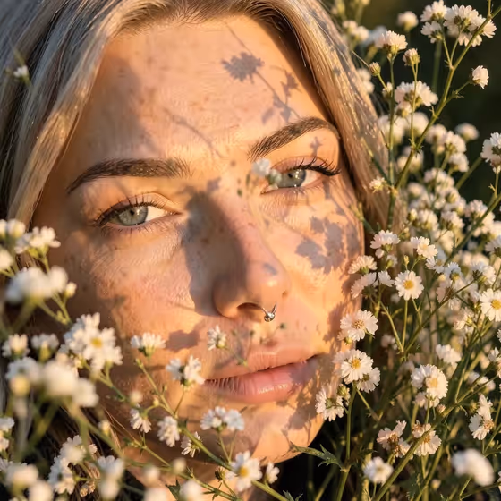 Golden Hour Macro Portrait