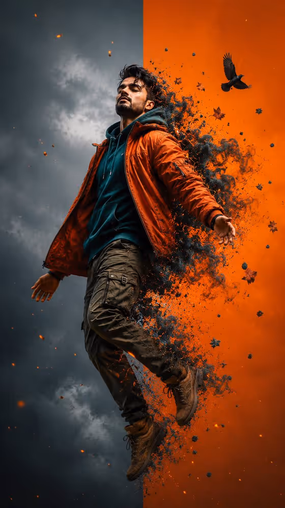Cinematic Levitation Portrait Transformation