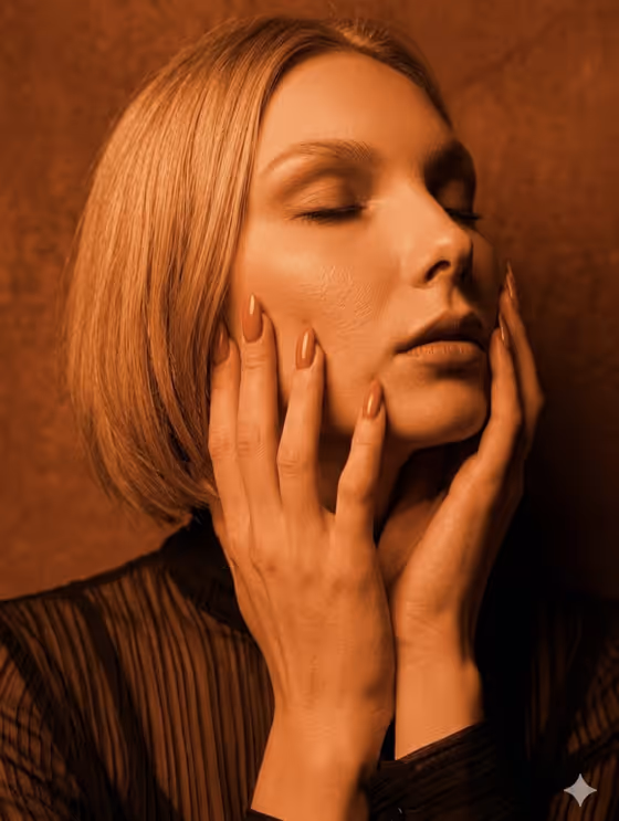 Monochromatic Amber Studio Portraits template result