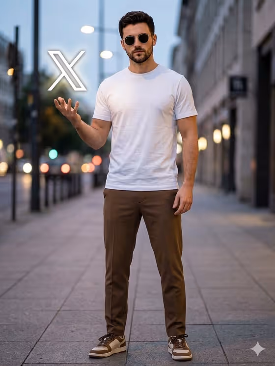 Urban Dusk Floating Logo Portrait template result