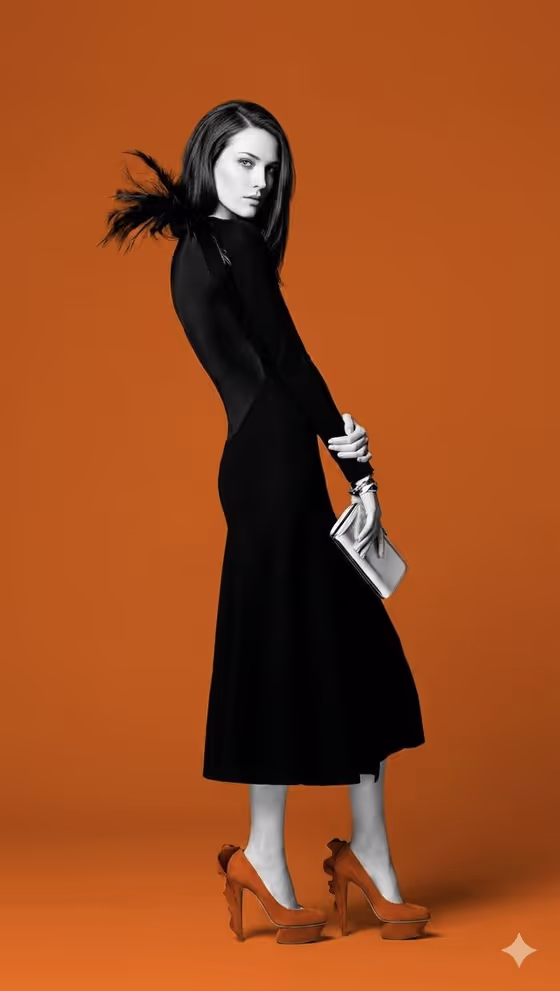 Color Block Fashion Portrait template result