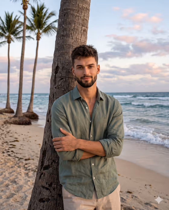 Coastal Golden Hour Portrait template result