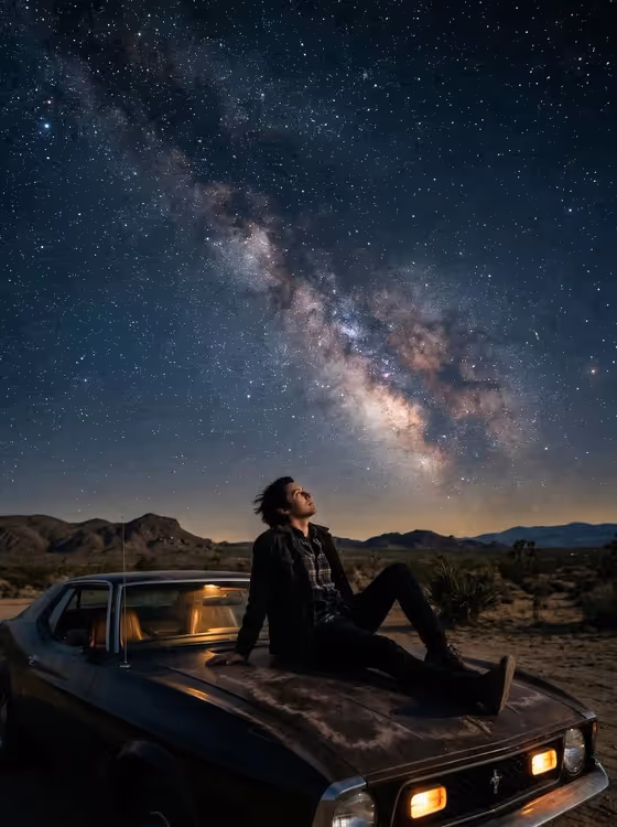 Cosmic Car Portrait