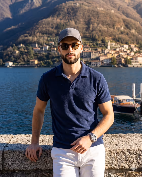 Luxury Alpine Lake Travel Portrait