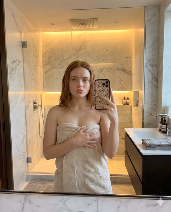 Luxury Mirror Selfie template result