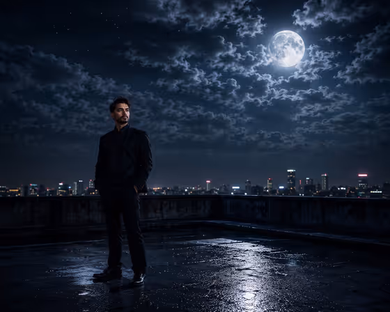 Moonlight Portrait Collage