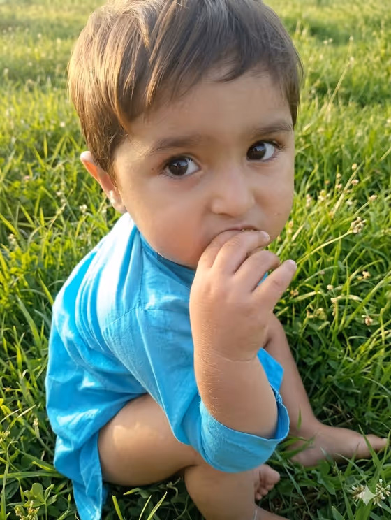 Golden Hour Toddler Meadow Portrait