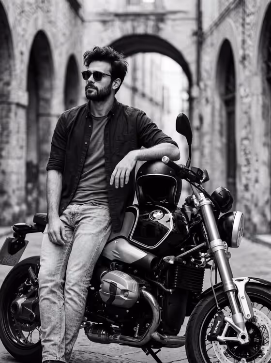 Cinematic Rider Portrait