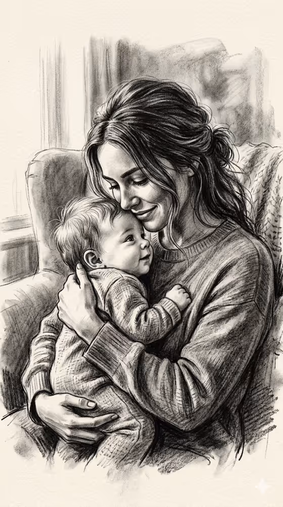 Charcoal Bond Portrait template result