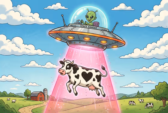 Retro UFO Abduction