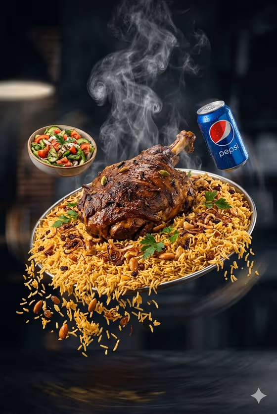 Floating Food Ad template result