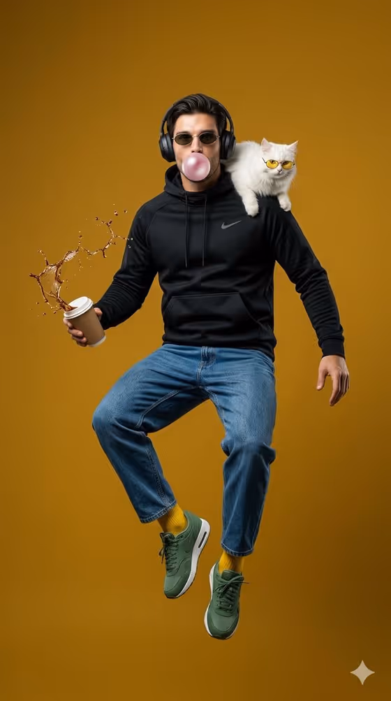 Surreal Jump Portrait template result