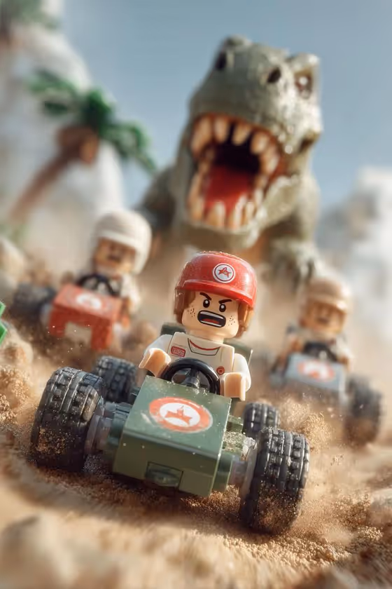 toy-brick Chase Scene