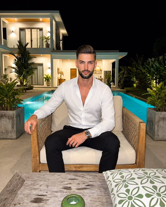Poolside Villa Portrait