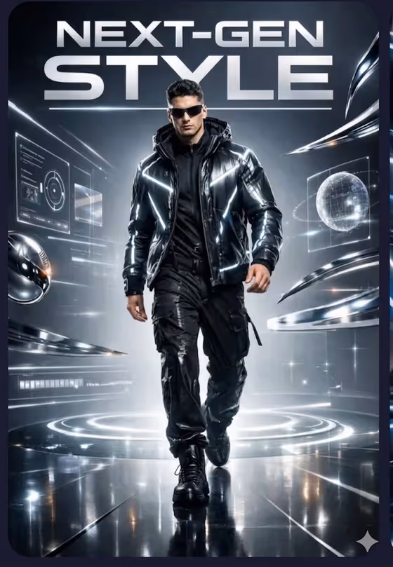 Techwear Hero Poster template result
